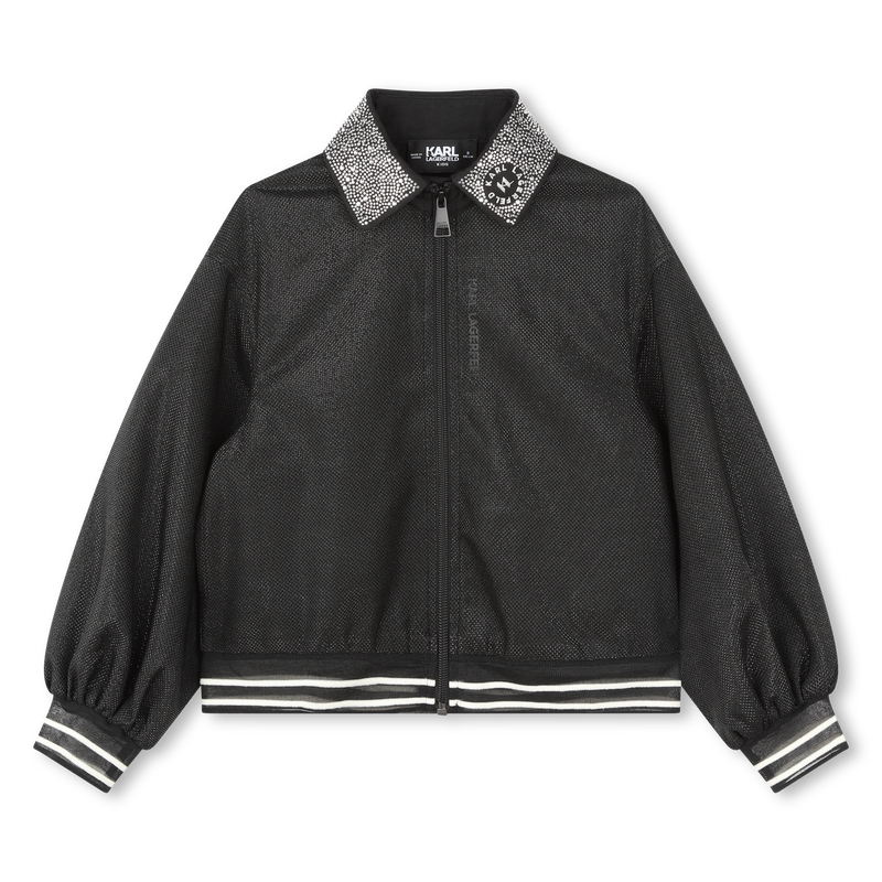 Sweatshirt met versierde kraag KARL LAGERFELD KIDS 
                        GIRL