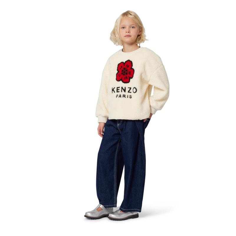 Pluizig fleece sweatshirt KENZO KIDS 
                        MEISJE