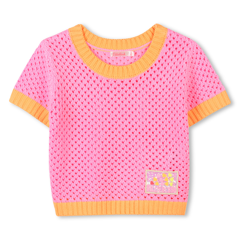 Gehaakt T-shirt in 2 kleuren BILLIEBLUSH 
                        GIRL