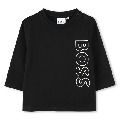 T-shirt met verticaal logo BOSS BOY