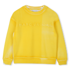 Sweatshirt van fleecekatoen, GEEL, hi-res
