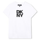 T-shirt met korte mouwen, WIT, hi-res