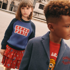 Rok met print en ruches KENZO KIDS 
                    GIRL