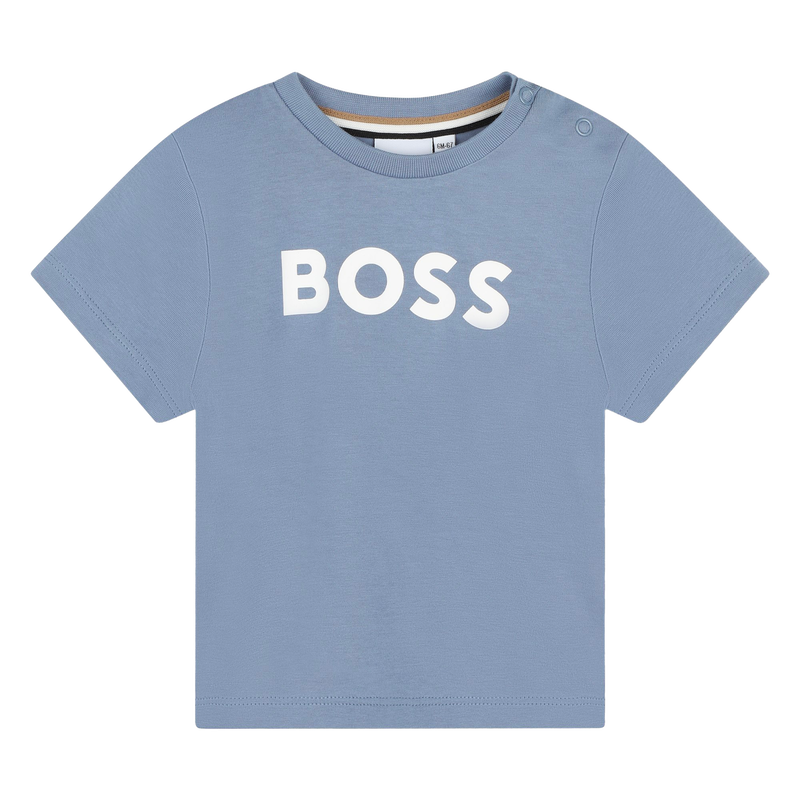 Katoenen T-shirt met logo BOSS 
                        BOY