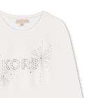 Katoenen T-shirt lange mouwen MICHAEL KORS 
                    GIRL