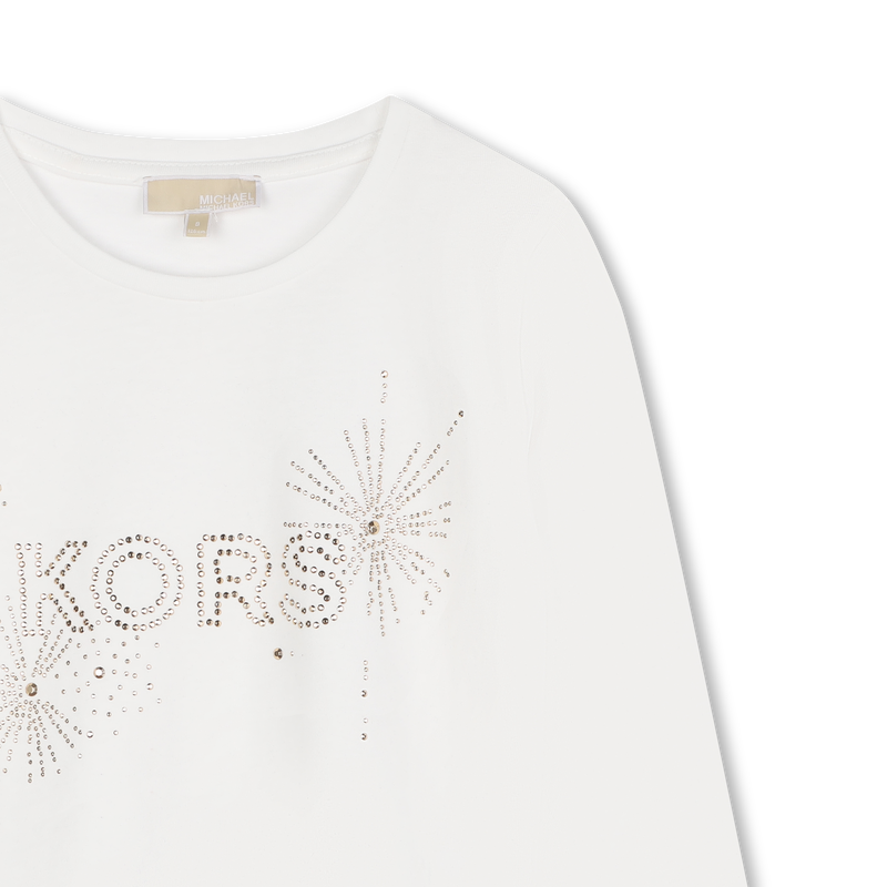 Katoenen T-shirt lange mouwen MICHAEL KORS 
                        GIRL