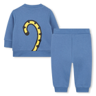 Sweatshirt en broek in fleece KENZO KIDS 
                    UNISEX