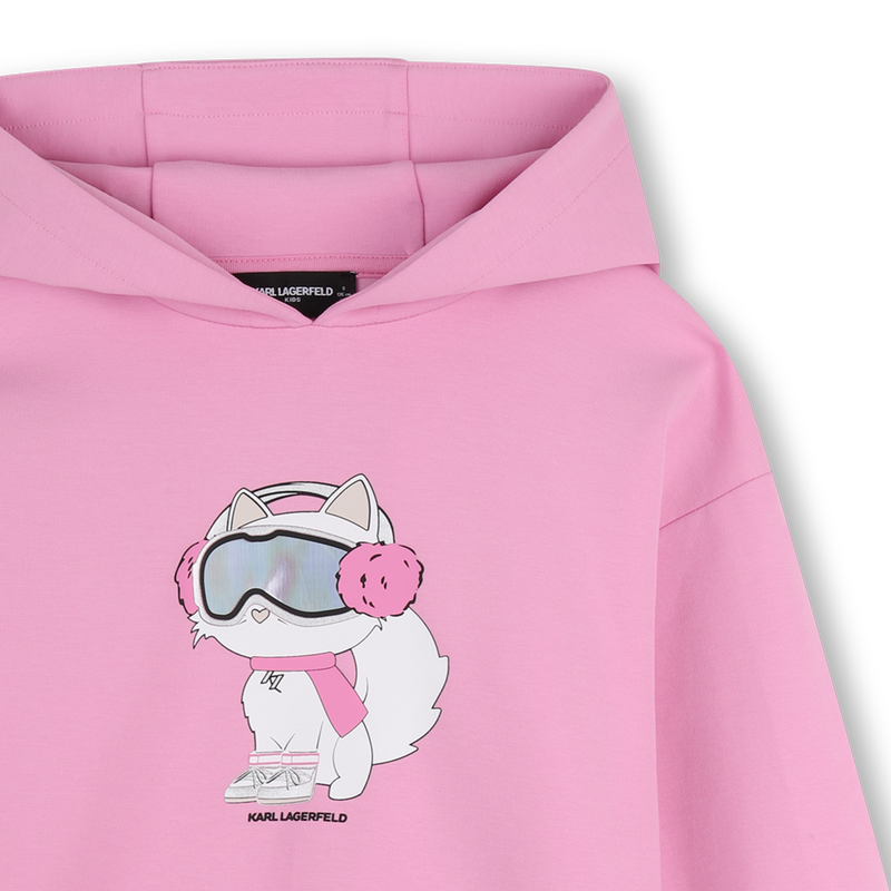 Hoody jurk KARL LAGERFELD KIDS 
                        GIRL