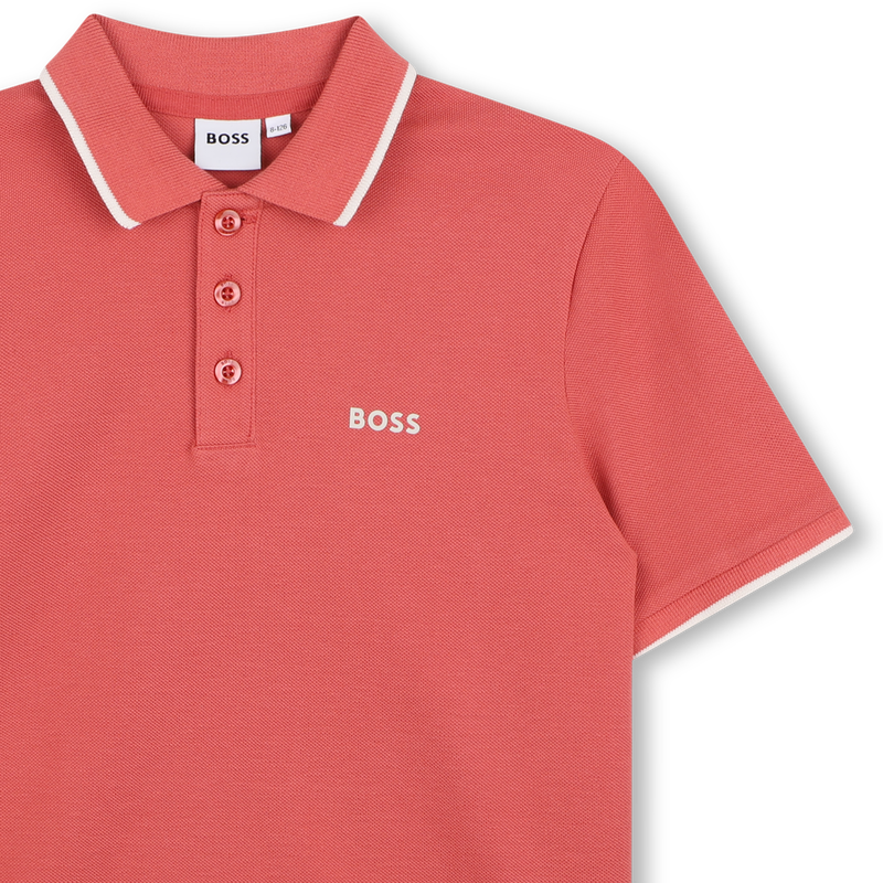POLOSHIRT MET KORTE MOUWEN BOSS 
                        BOY