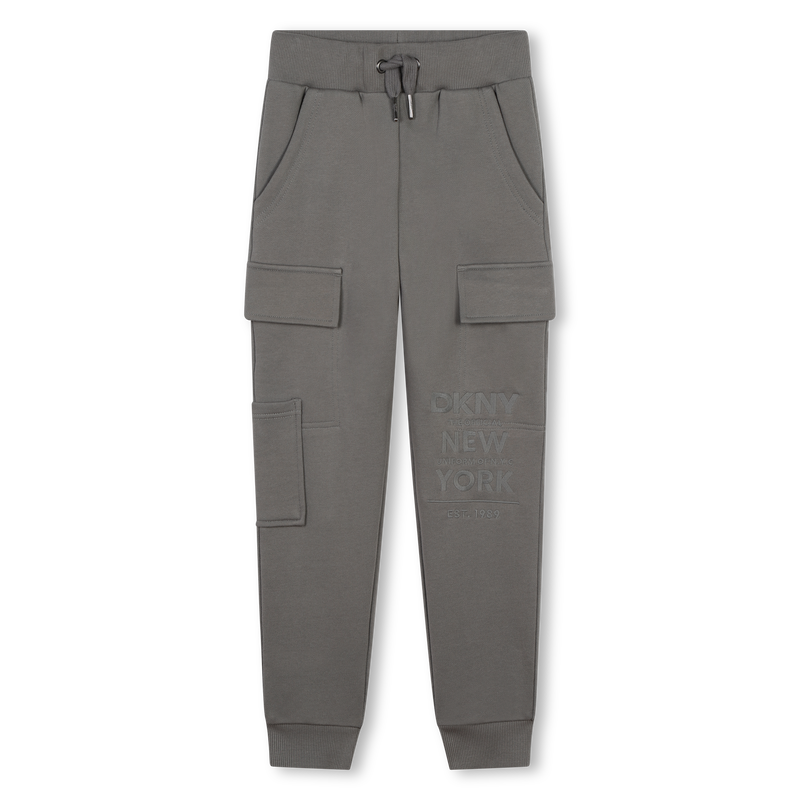 Joggingbroek van katoenfleece DKNY 
                        BOY