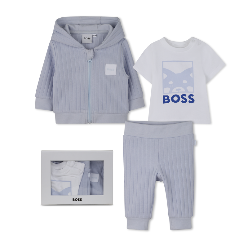 VEST + BROEK + T-SHIRT SET BOSS 
                        BOY