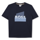 T-shirt met korte mouwen, MARINE, hi-res