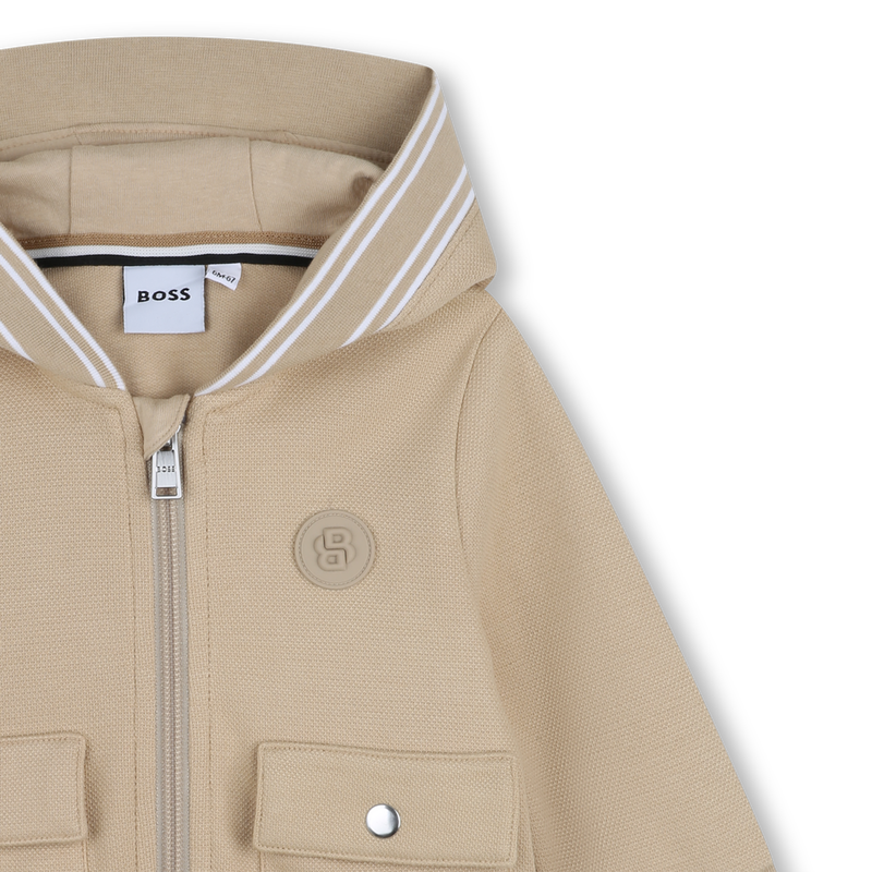 HOODIE MET RITS BOSS 
                        BOY