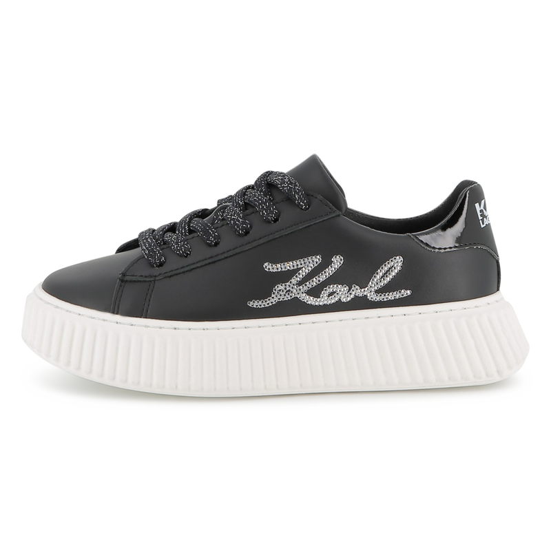 Lage sneakers met veters KARL LAGERFELD KIDS 
                        GIRL