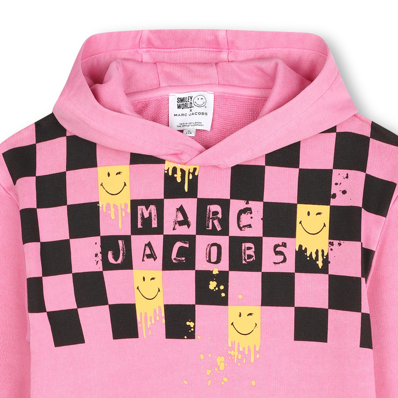 Fleece jurk van katoen MARC JACOBS 
                        GIRL