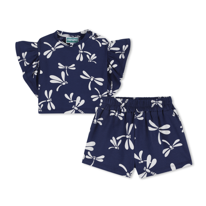 SET T-SHIRT EN KORTE BROEK KENZO KIDS 
                        GIRL