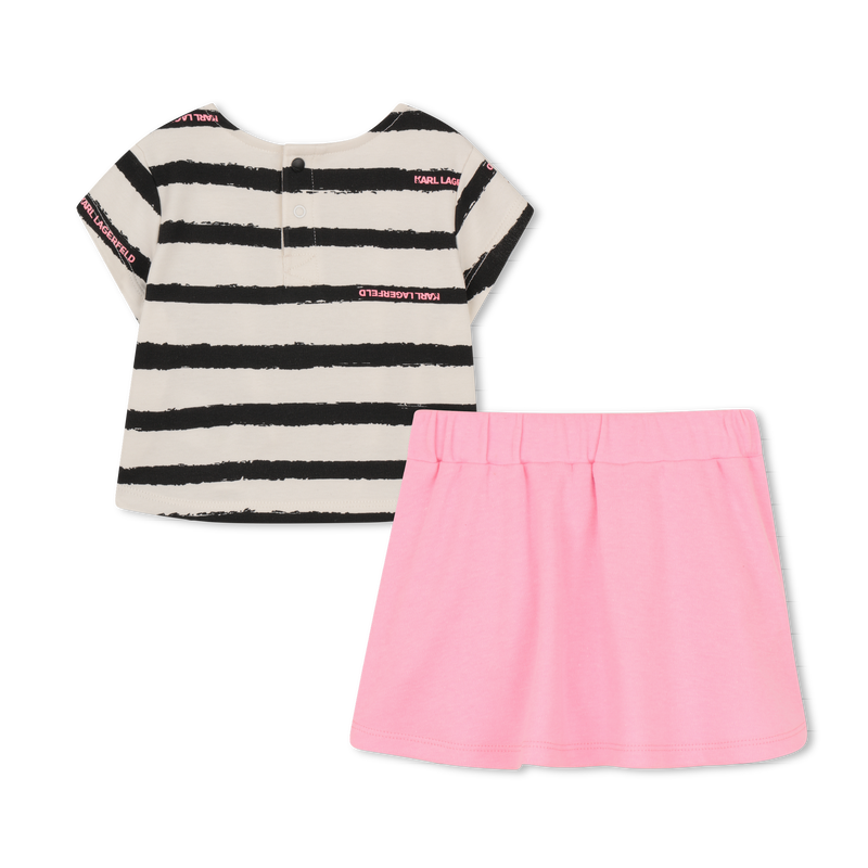 T-SHIRT EN ROK SET KARL LAGERFELD KIDS 
                        GIRL