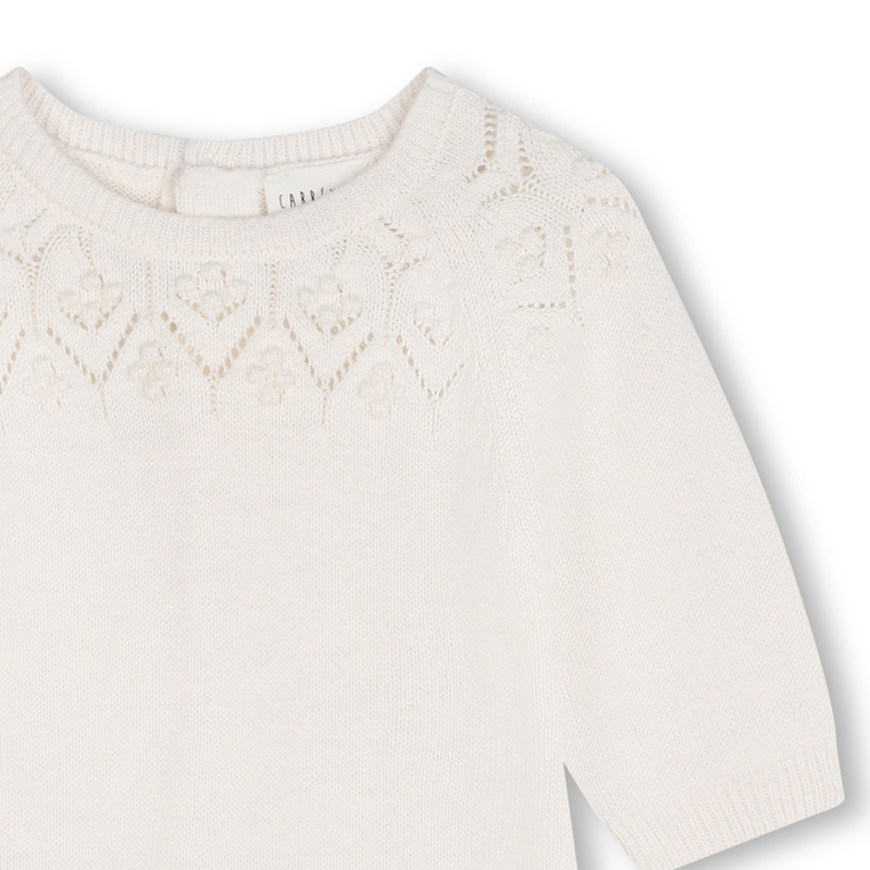 Effen gebreid babypakje CARREMENT BEAU 
                        GIRL