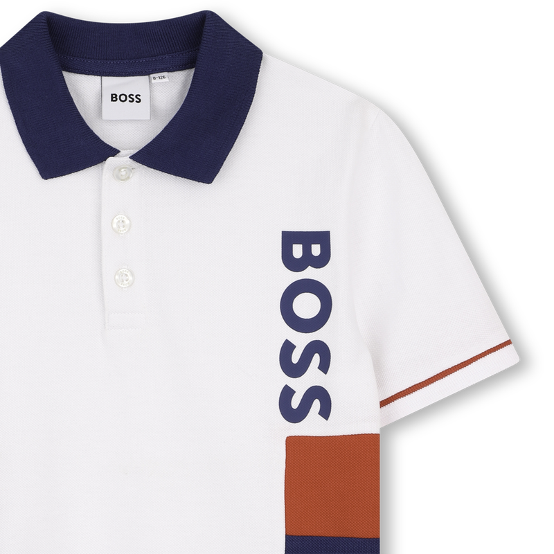 POLO MET KORTE MOUWEN BOSS 
                        JONGEN