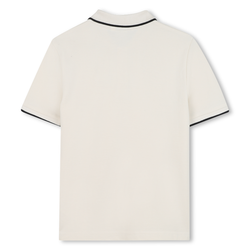 Effen polo van katoenpiqu&eacute; BOSS 
                        BOY