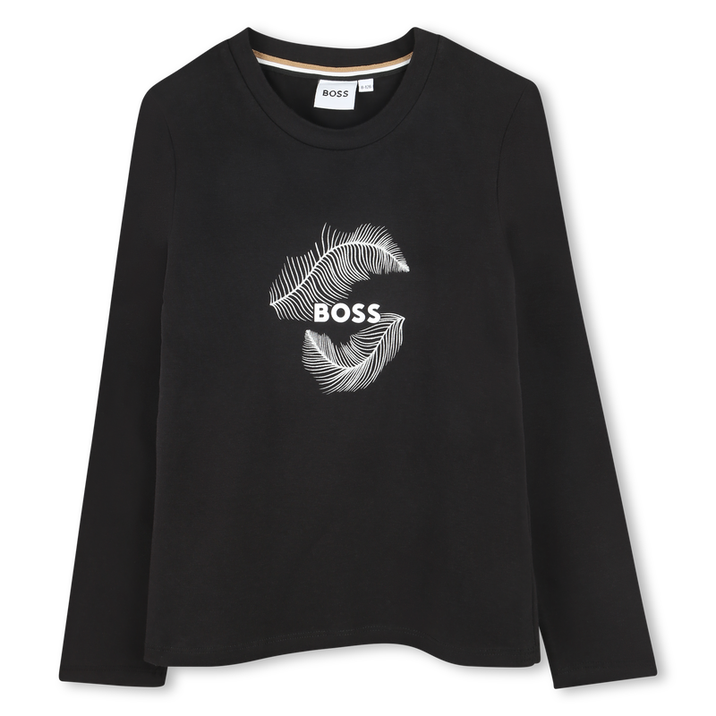 T-shirt met katoen BOSS 
                        GIRL