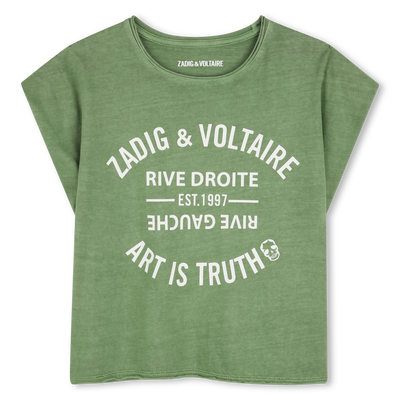 T-SHIRT MET KORTE MOUWEN ZADIG & VOLTAIRE GIRL
