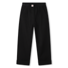 Broek met plooien en omslag DKNY 
                    GIRL