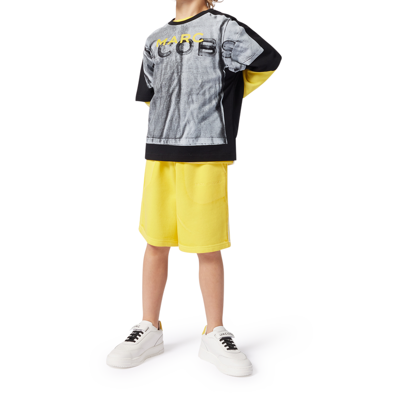 Fleece bermuda met borduursel MARC JACOBS 
                        UNISEX