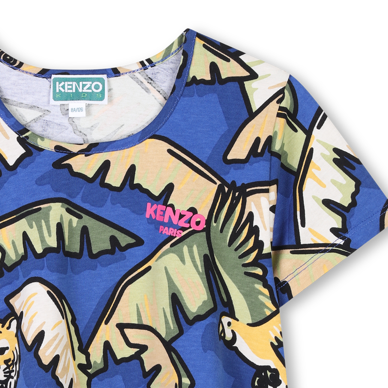 Katoenen T-shirt, korte mouwen KENZO KIDS 
                        GIRL