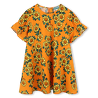 Jurk met zonnebloemprint KENZO KIDS 
                    GIRL