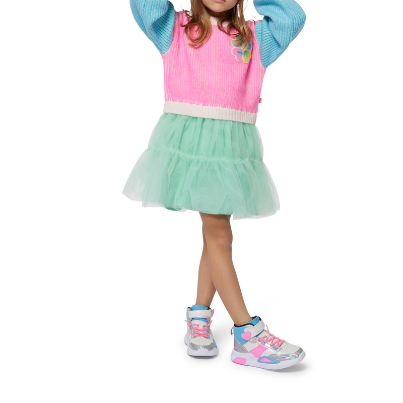 Jurk van twee materialen BILLIEBLUSH 
                        GIRL