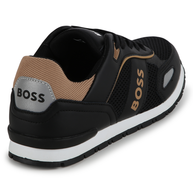 Leren sneakers met veters