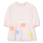 Bi-materiaal jurk BILLIEBLUSH 
                    GIRL