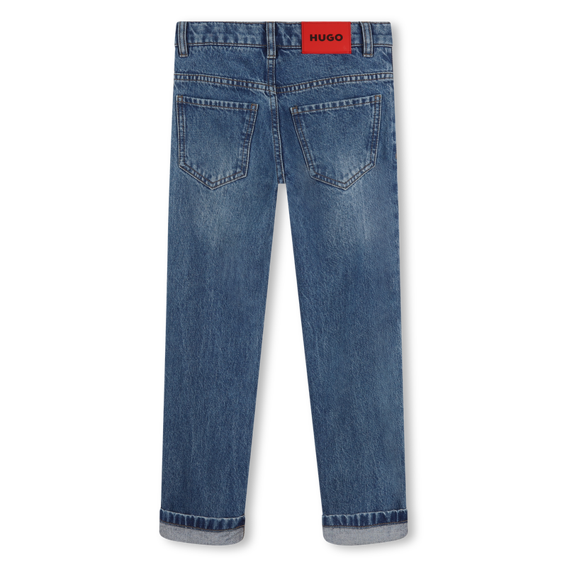 Rechte katoenen jeans HUGO 
                        BOY