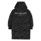 Lange donsjas met capuchon KARL LAGERFELD KIDS 
                    GIRL