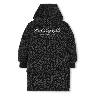 Lange donsjas met capuchon KARL LAGERFELD KIDS GIRL