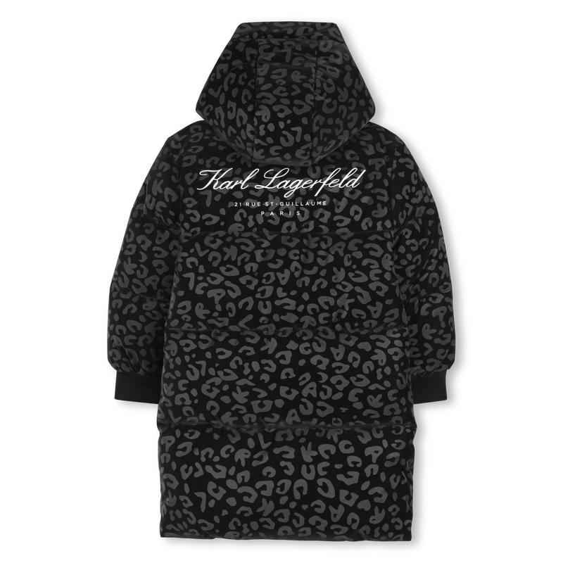 Lange donsjas met capuchon KARL LAGERFELD KIDS 
                        GIRL