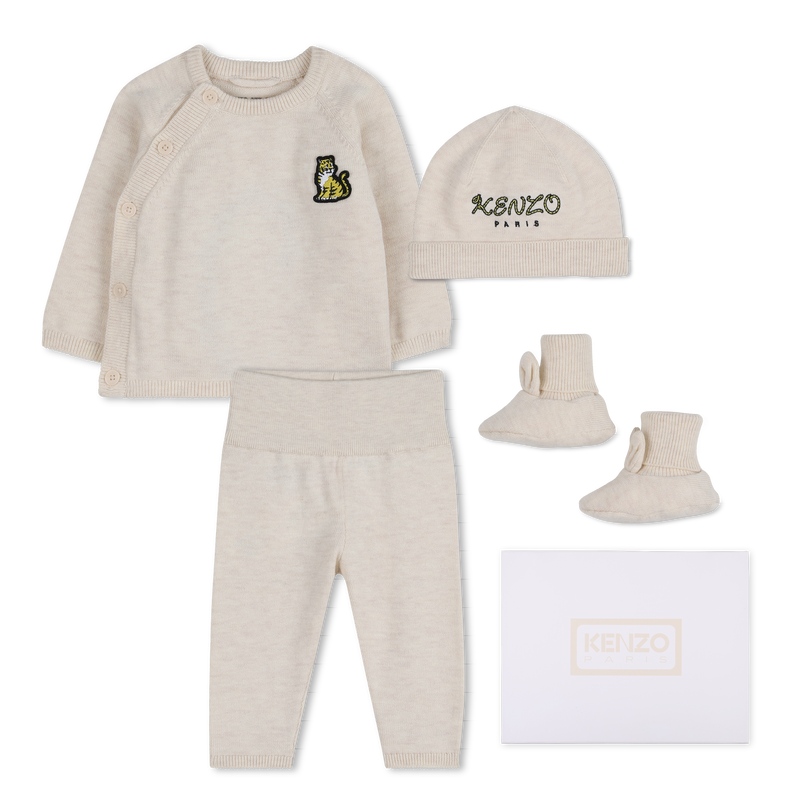 Set van trui, broek, muts en sokken KENZO KIDS 
                        UNISEX
