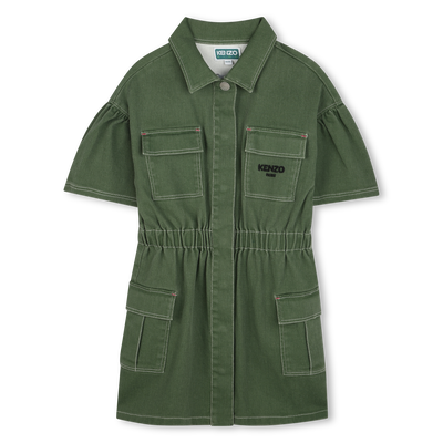 Katoenen safari-jurk KENZO KIDS GIRL