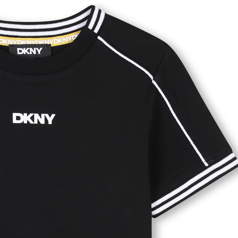 T-shirt met gekleurde strepen DKNY 
                        UNISEX