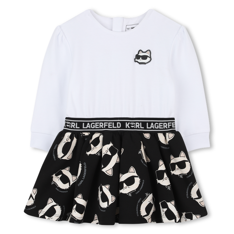 Jurk met lange mouwen KARL LAGERFELD KIDS 
                        GIRL
