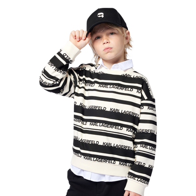 Verstelbare katoenen pet KARL LAGERFELD KIDS BOY
