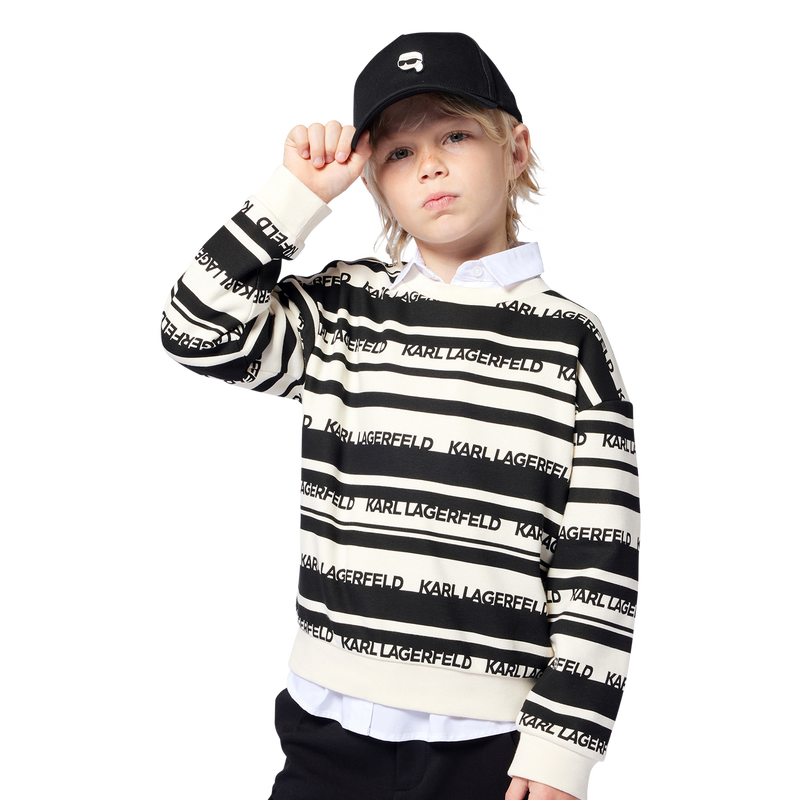 Verstelbare katoenen pet KARL LAGERFELD KIDS 
                        JONGEN