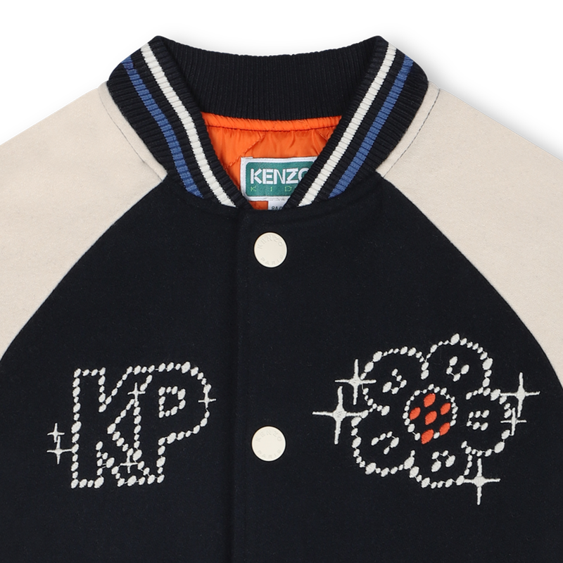 Bomberjack met drukknoopsluiting KENZO KIDS 
                        GIRL
