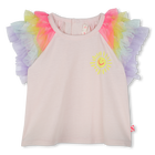 Katoenen T-shirt korte mouwen BILLIEBLUSH 
                    MEISJE