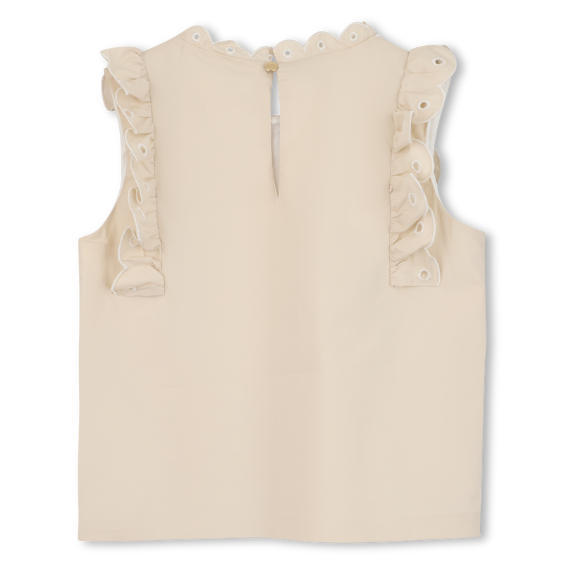 T-SHIRT MET BLOEMENBORDUURSEL CHLOE 
                        GIRL