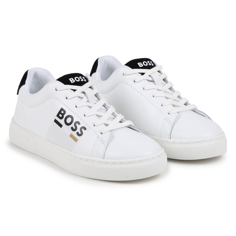 Leren sneakers met veters BOSS 
                        BOY