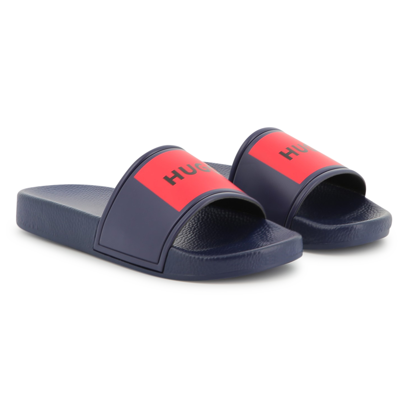 Slippers met badges HUGO 
                        BOY