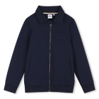 Synthetische stoffen cardigan, MARINE, hi-res