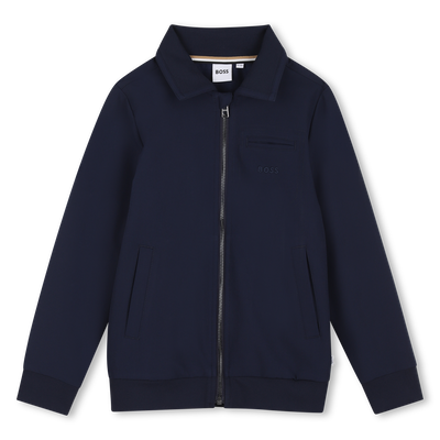 Synthetische stoffen cardigan BOSS JONGEN